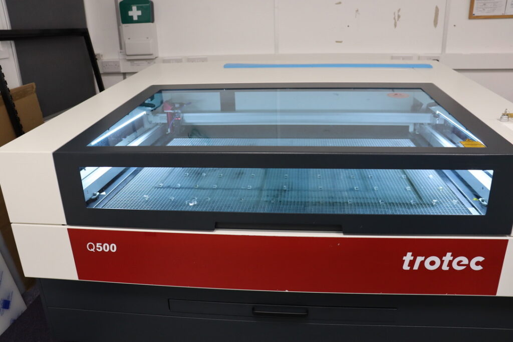 Image of the Trotec Q500 laser cutting machine